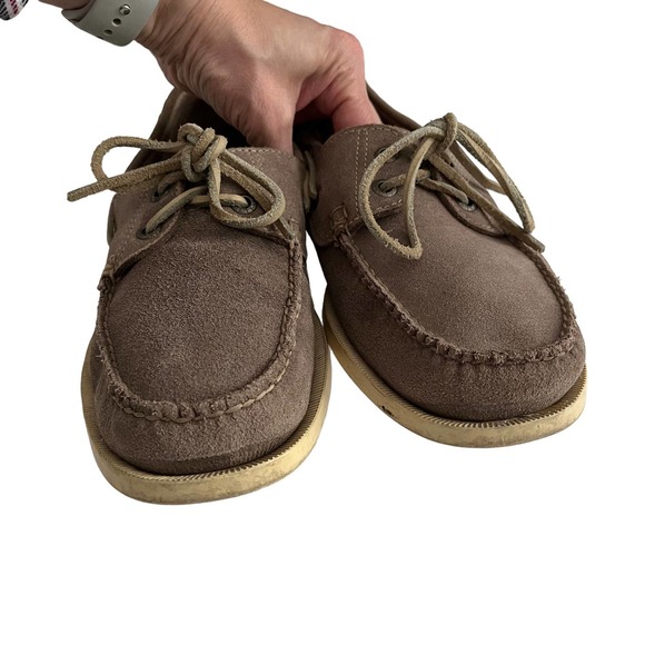 L.L.BEAN SUEDE BOAT SHOES BAY BOAT MOCS Men Size 9